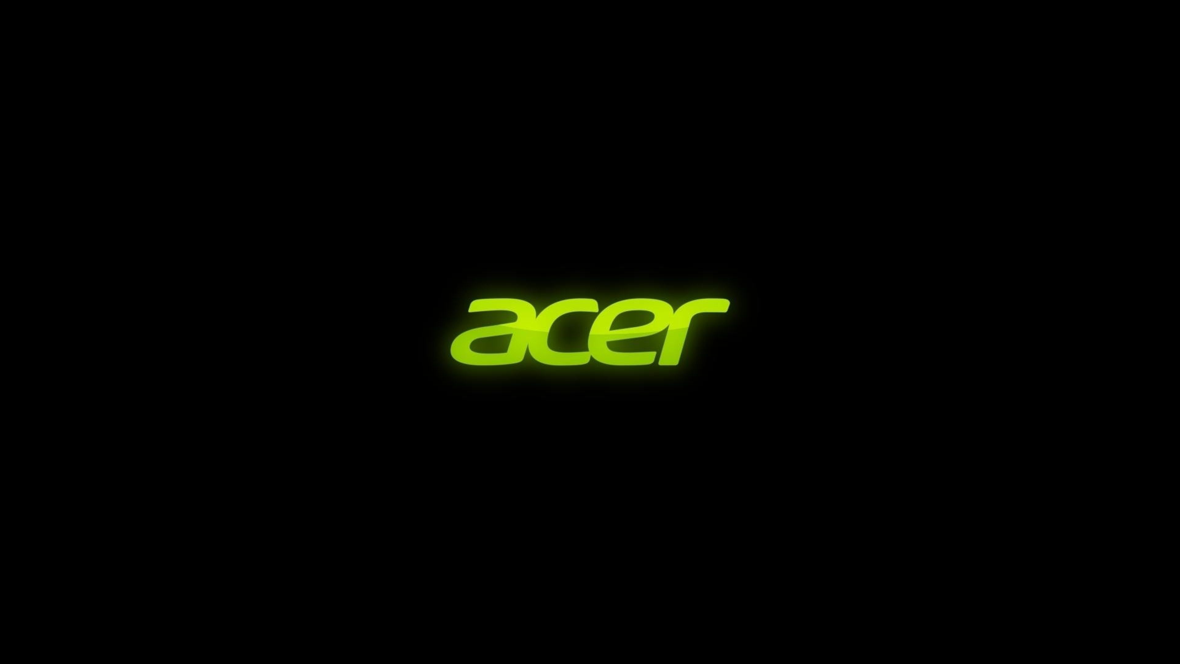 Download Wallpaper 3840x2160 Acer, Logo, Computer, Background