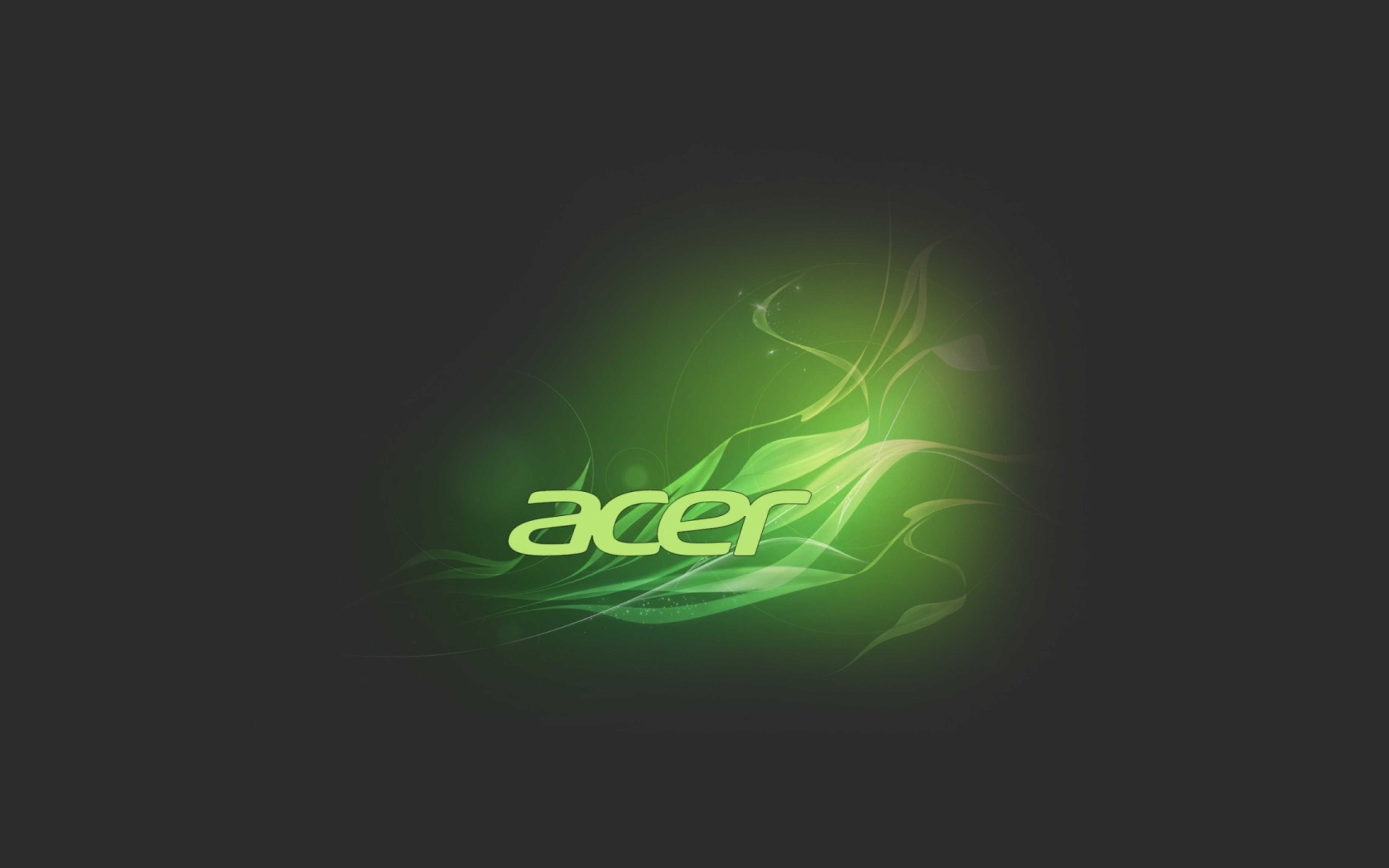 Green and black acer logo wallpaper 5120x3200