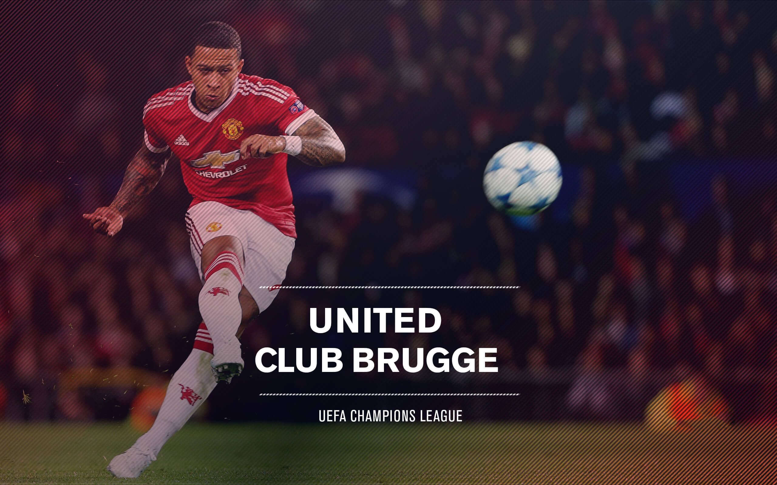 Memphis Depay 2015 Manchester United vs Club Brugge UEFA Champions ...