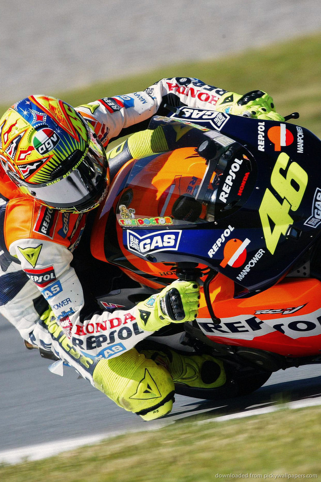 Download Valentino Rossi Wallpaper For iPhone 4