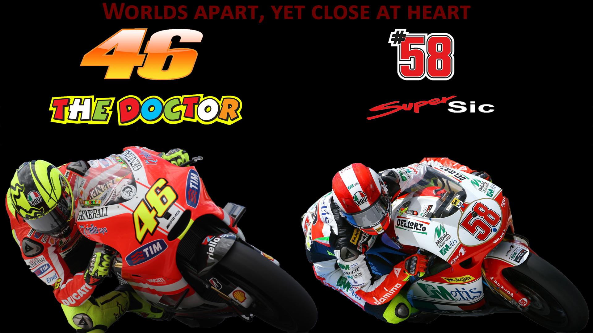 worlds apart, yet close at heart* - Valentino Rossi Wallpaper ...
