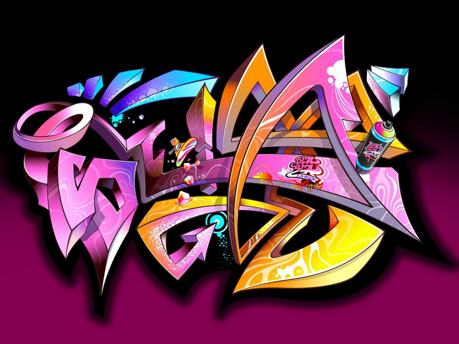 3d Graffiti Art Twepics