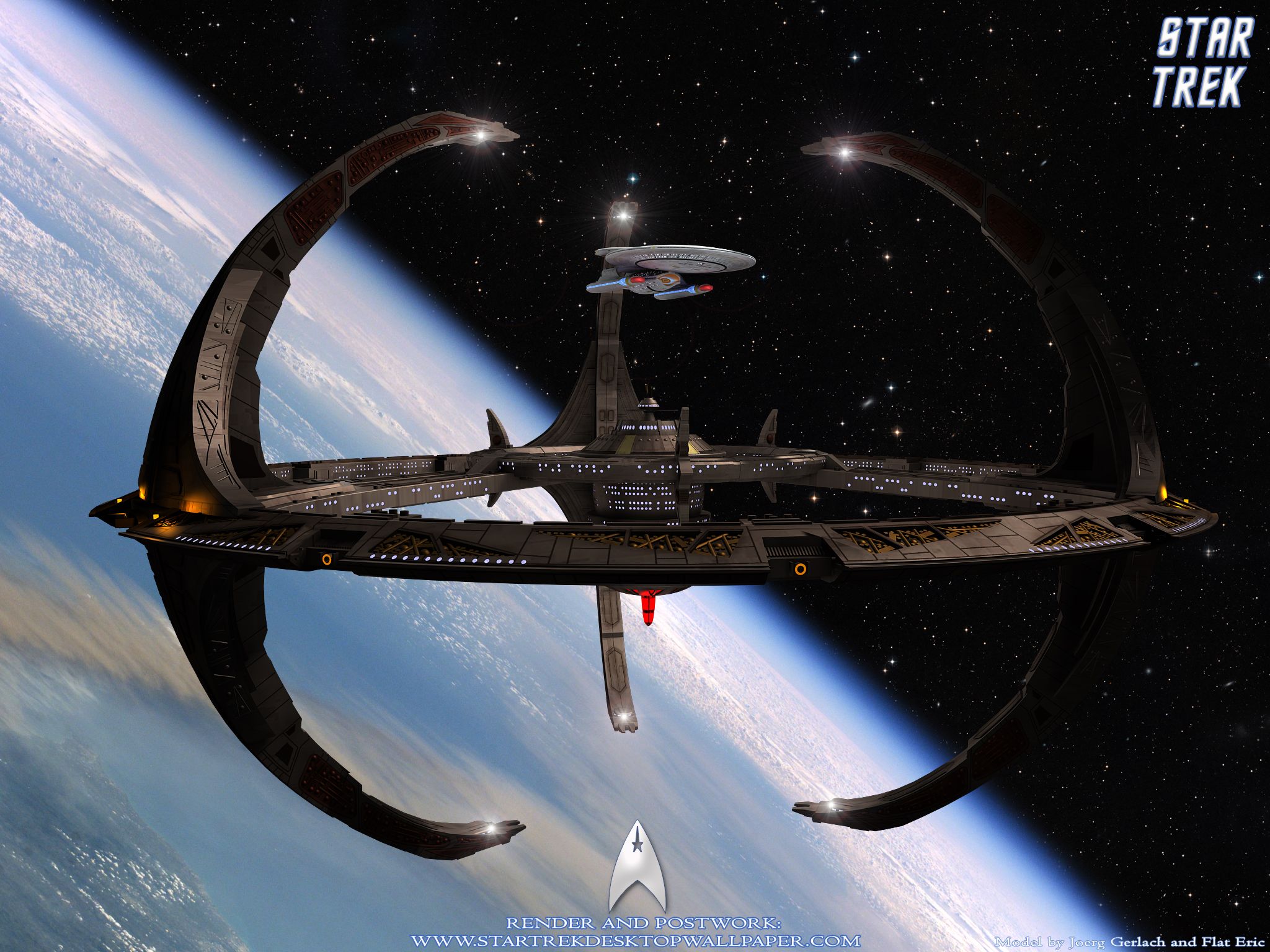 Star Trek Space Station And Nebula Class Starship, free Star Trek ...