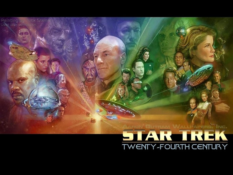 The Captains of Star Trek - Star Trek Voyager Wallpaper 122009