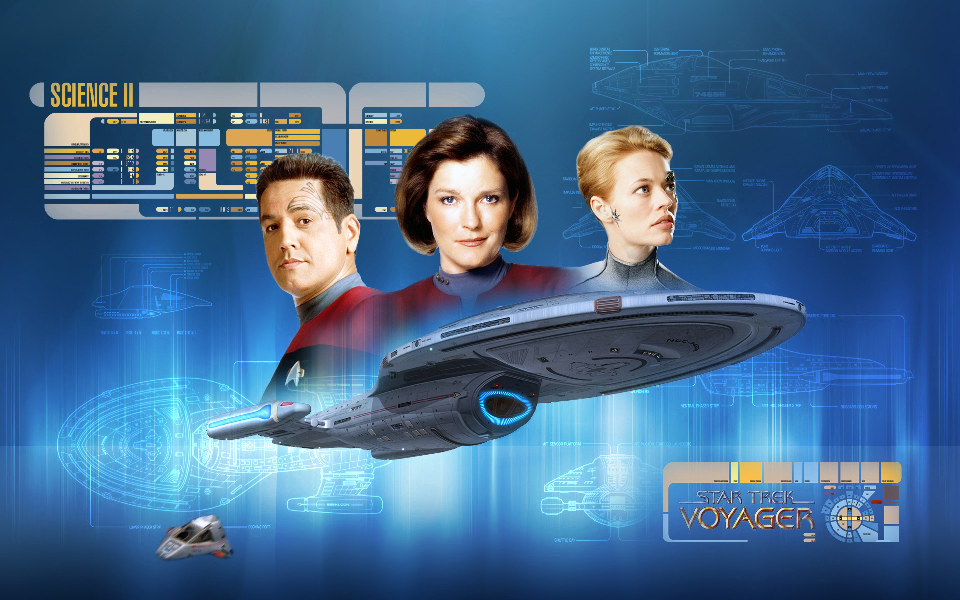 Star Trek USS Voyager, free Star Trek computer desktop wallpaper