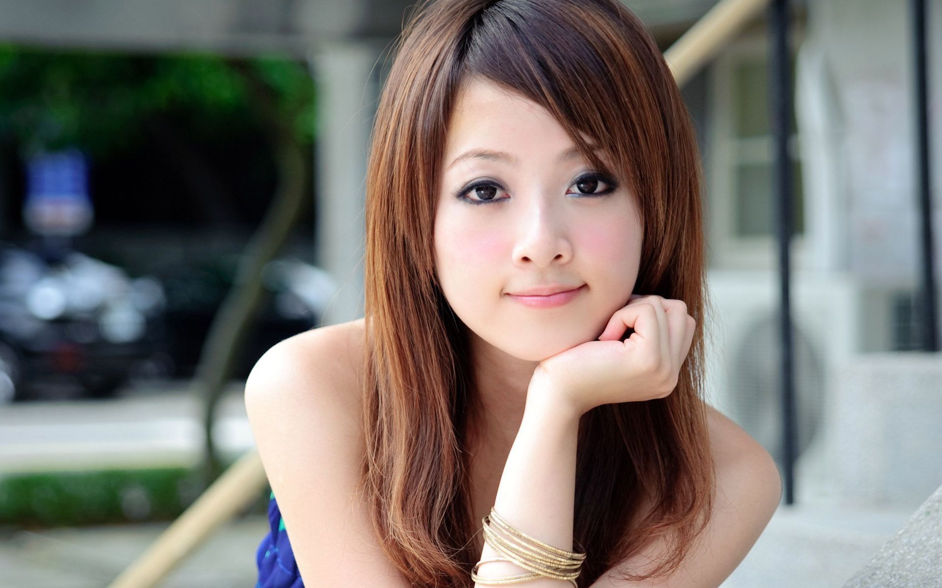 Wallpaper cute asian girl 