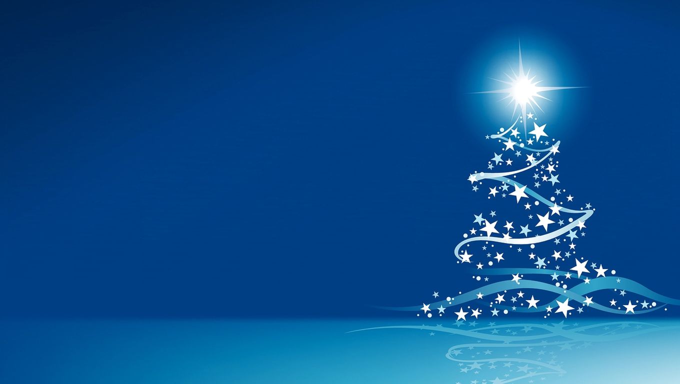 Gallery for - blue christmas background wallpaper