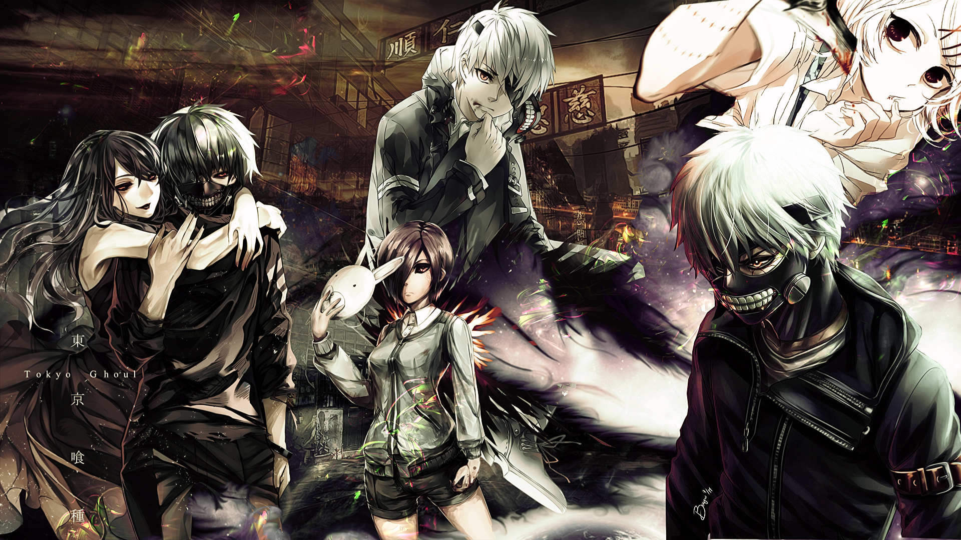 Tokyo Ghoul | Wallpaper | Photoshop by CagBcn on DeviantArt