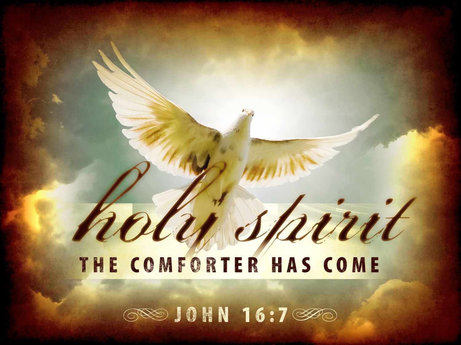 Christian Graphic Holy Spirit Dove Wallpaper - Christian