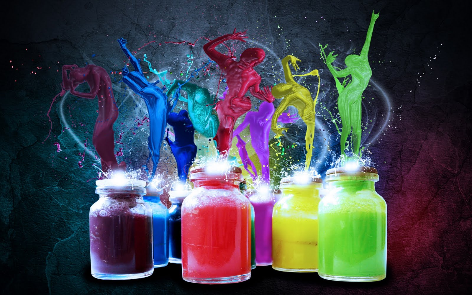 Ink Design 3D Colorful Background Wallpapers | Colorful Background ...