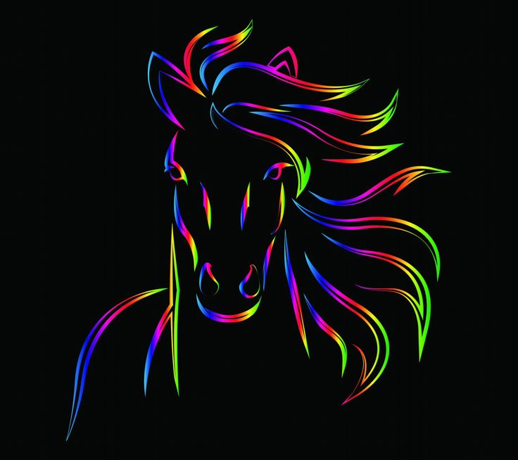 Neon horse wallpaper | For my Ashlee | Pinterest | Horse Wallpaper ...