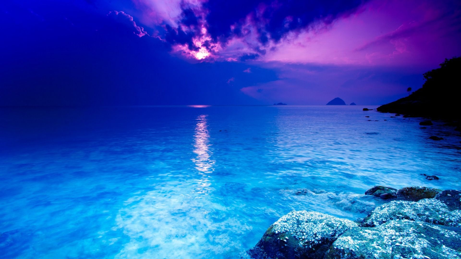 1366x768px Beautiful Ocean Sunset | #451804