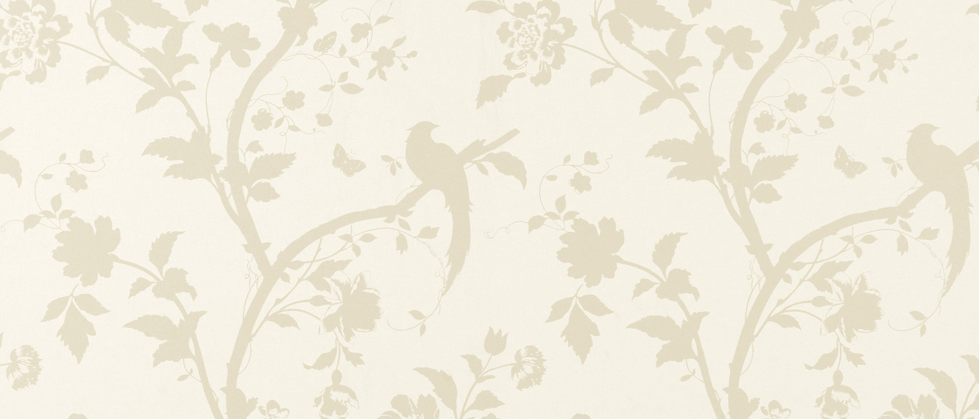 Oriental Garden Gold/Off White Floral Wallpaper at Laura Ashley