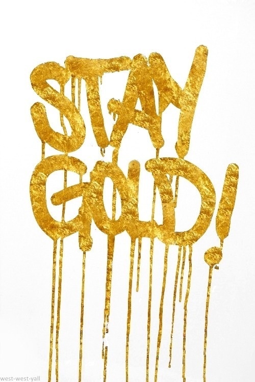 Stay gold liquid gold and white wallpaper | Graphic Designss &+ ...