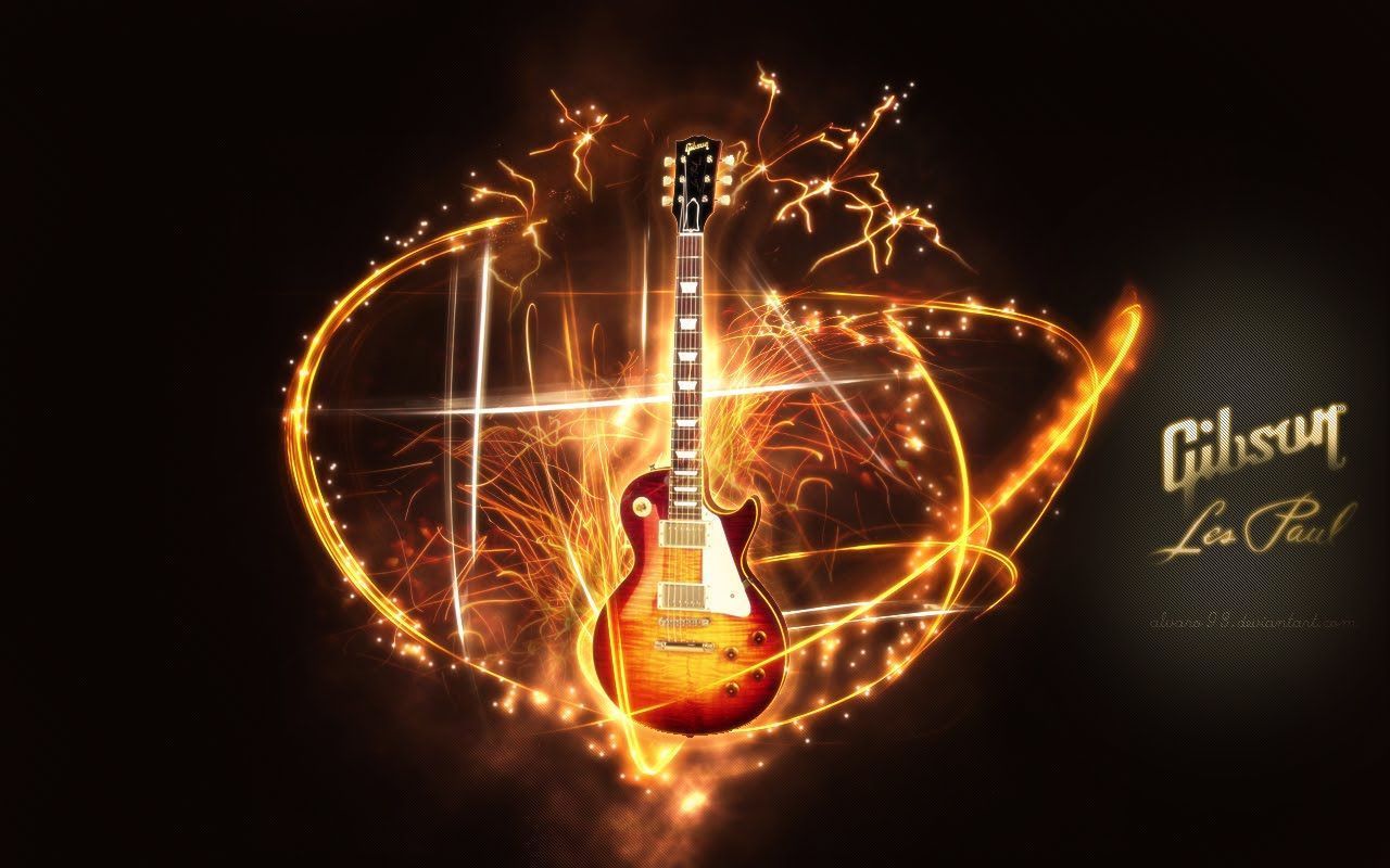 Wallpaper Gibson Les Paul Guitar | hd wallon