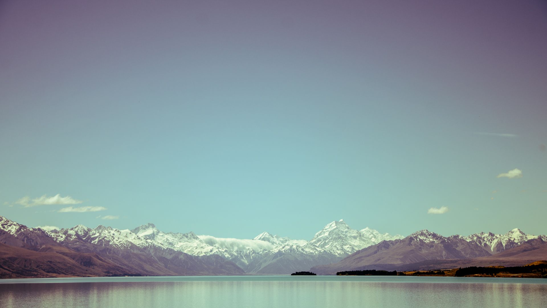 Blue Sky, Snowy Mountains - HD Backgrounds