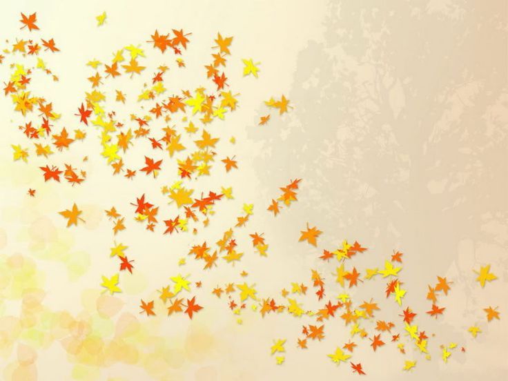 Fall Leaves Background | Falling leaves nature template ...