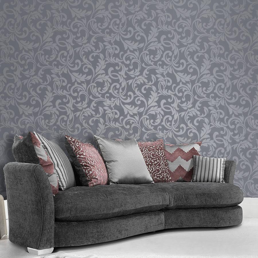Grey Damask Wallpaper - HD Wallpapers and Pictures