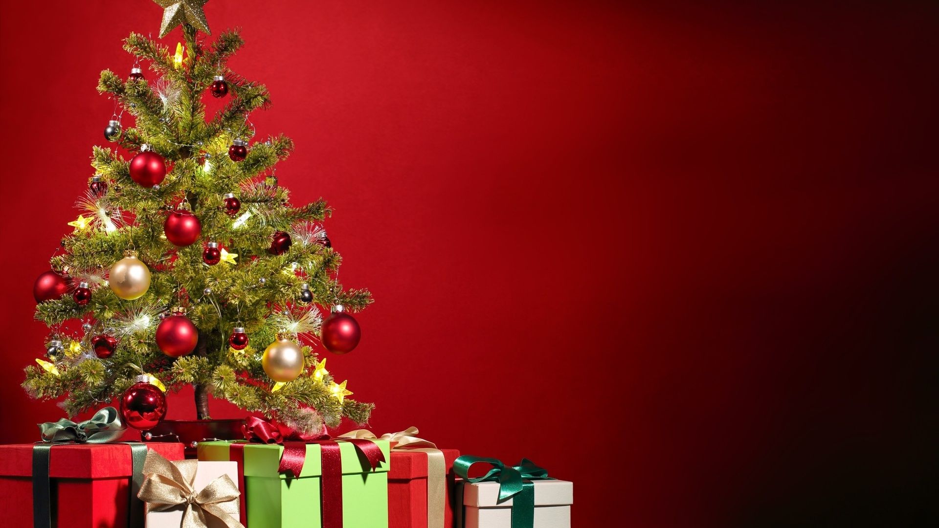 Christmas tree with presents backgrounds danaspae.top