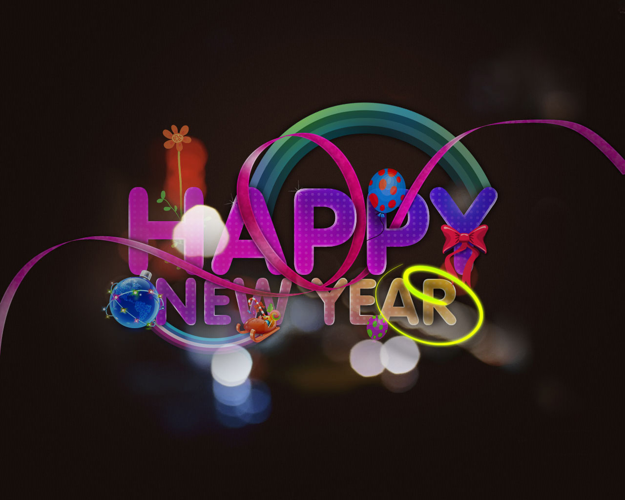 Lovely New Year 2010 Wallpapers HD Backgrounds