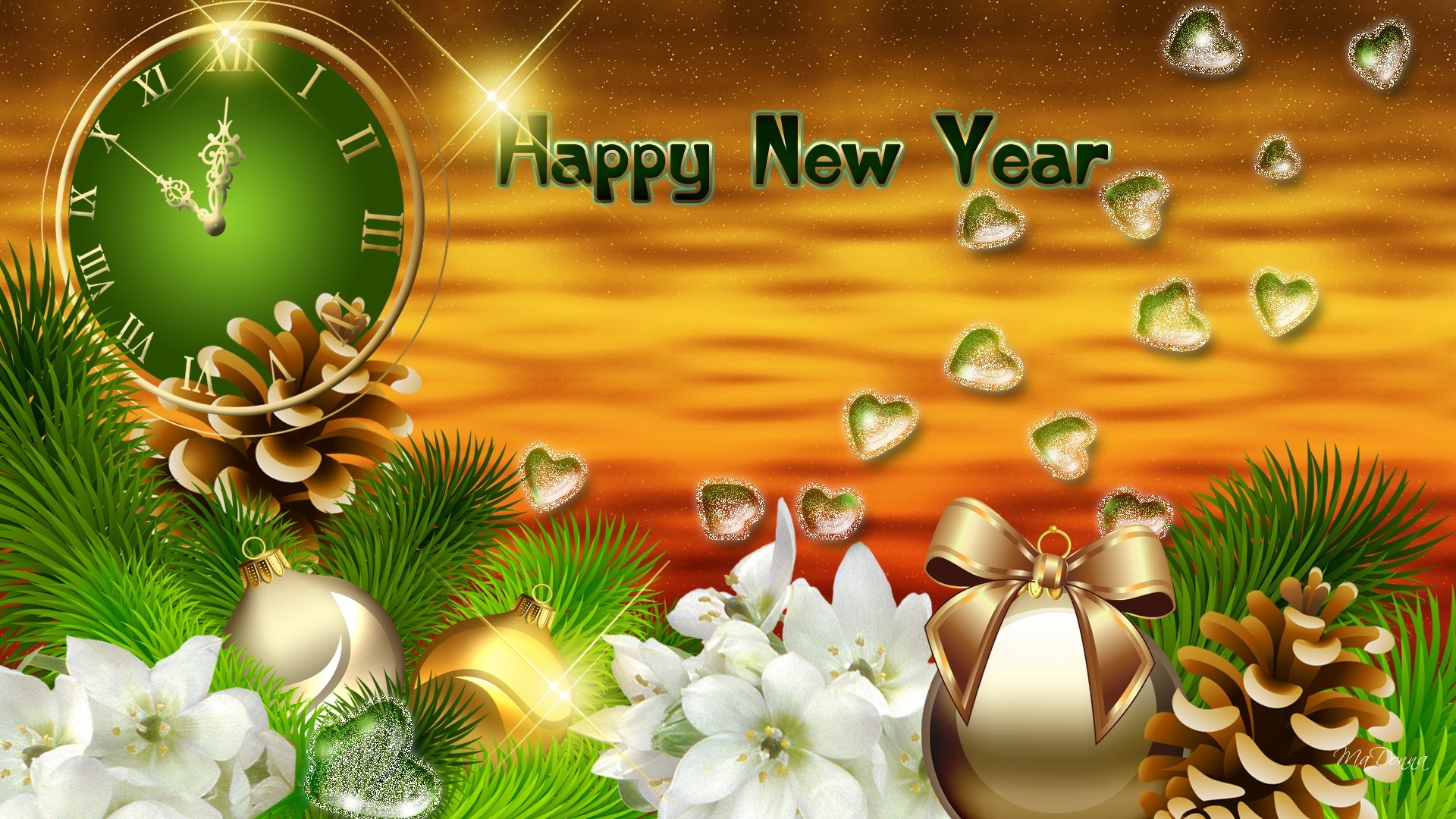 Happy New Year 2014 HD Wallpaper - New Year Widescreen HD ...