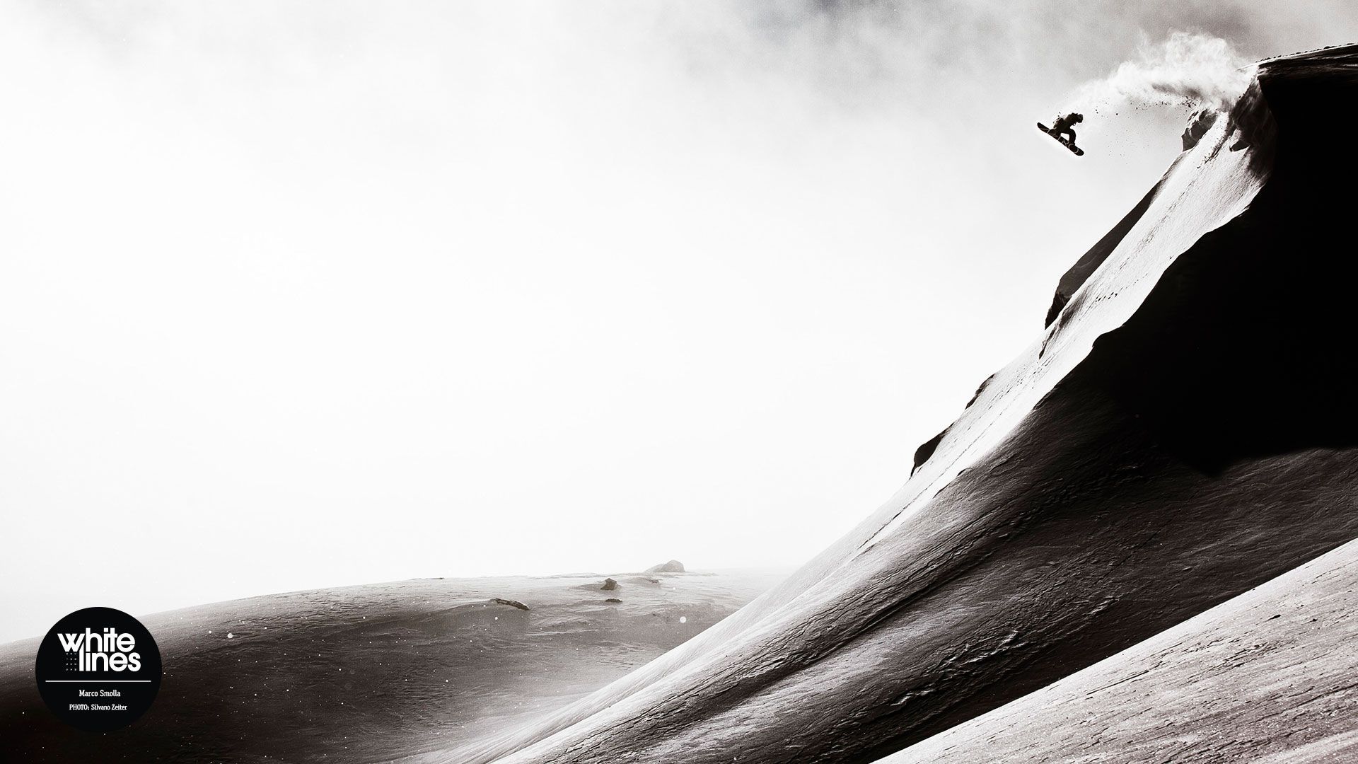 Snowboard Wallpaper - Marco Smolla, Cab 5, Aletsch - Whitelines
