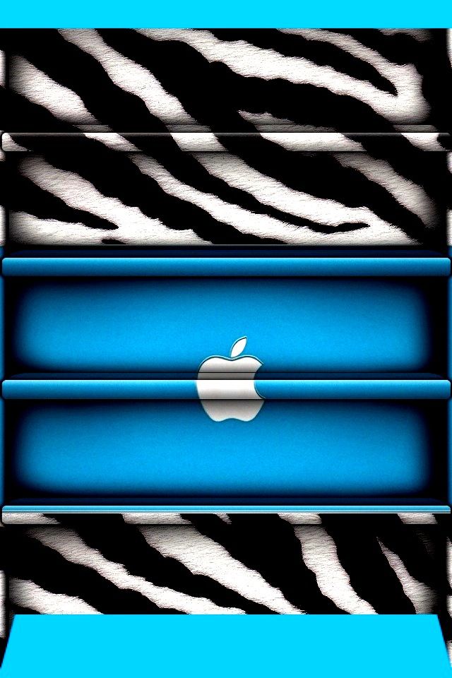 Blue zebra apple Prints and wallpapers Pinterest Zebras