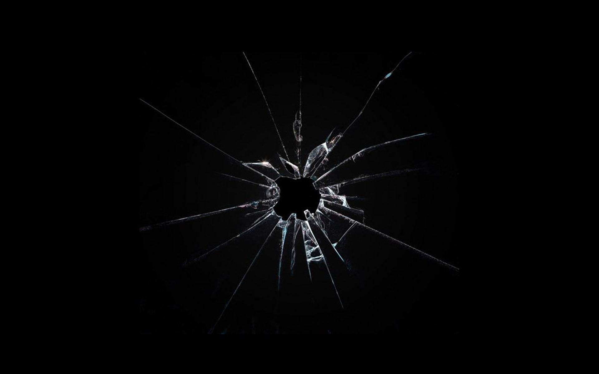 Apple Logo Broken Glass HD desktop wallpaper : Widescreen : High ...