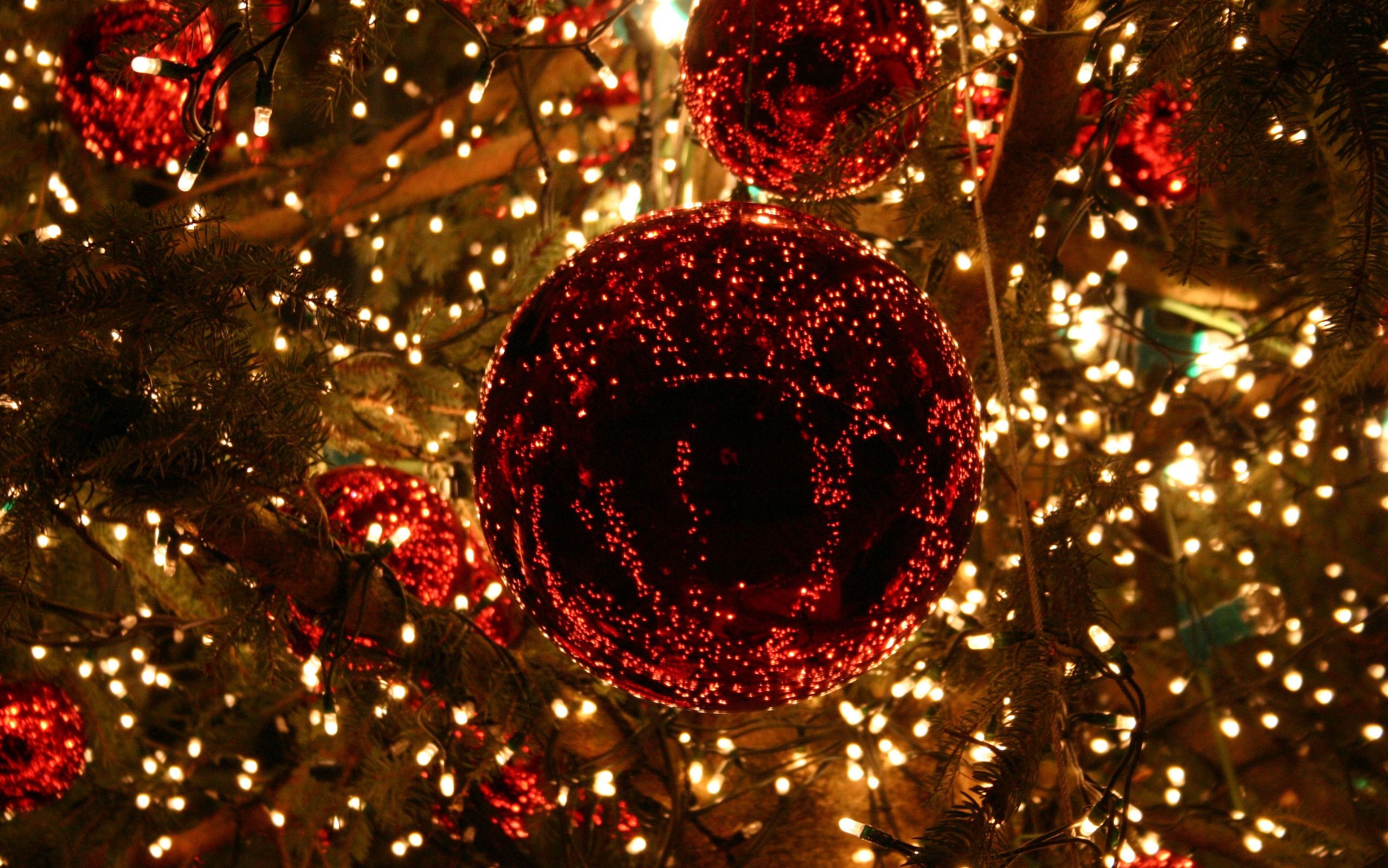 3478) Christmas Lights Background HD wallpaper Attachment - WalOps.com