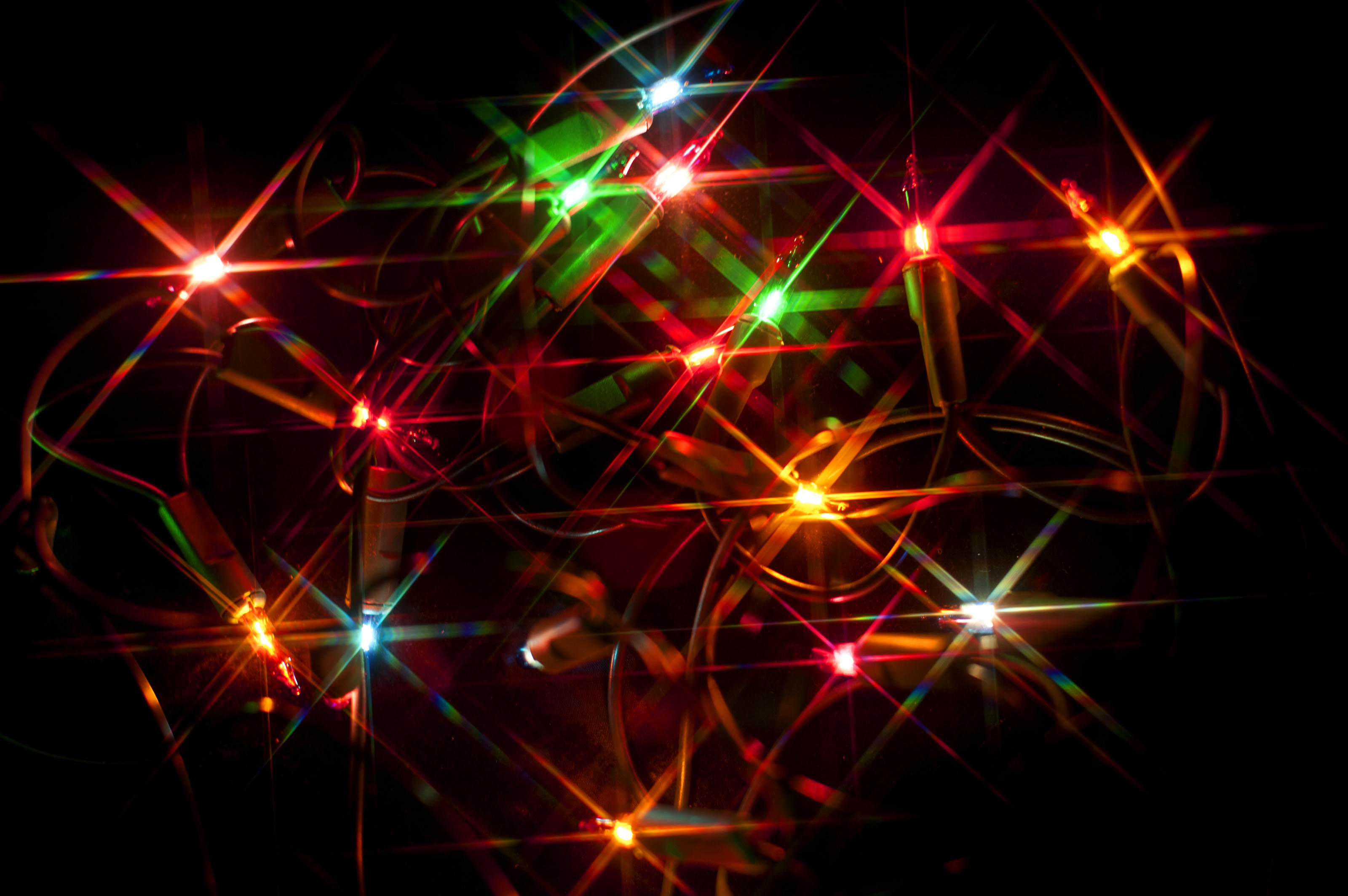 Free Stock Photo 8639 Colourful Christmas lights background ...