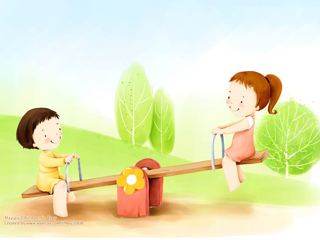 illustration art of lovely children 1024x768 NO.22 Desktop ...