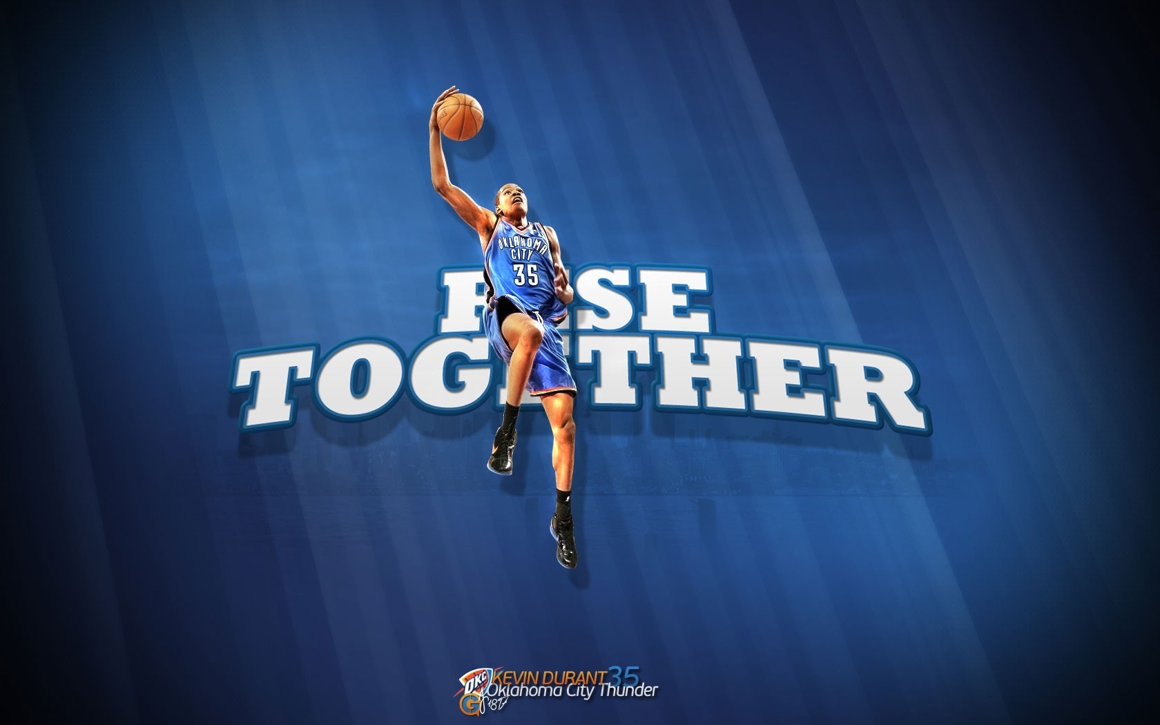 Nba basketball together baskets rise kevin durant oklahoma city ...