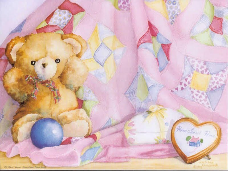 Teddy In Home Sweet Home Wallpaper | Walltor