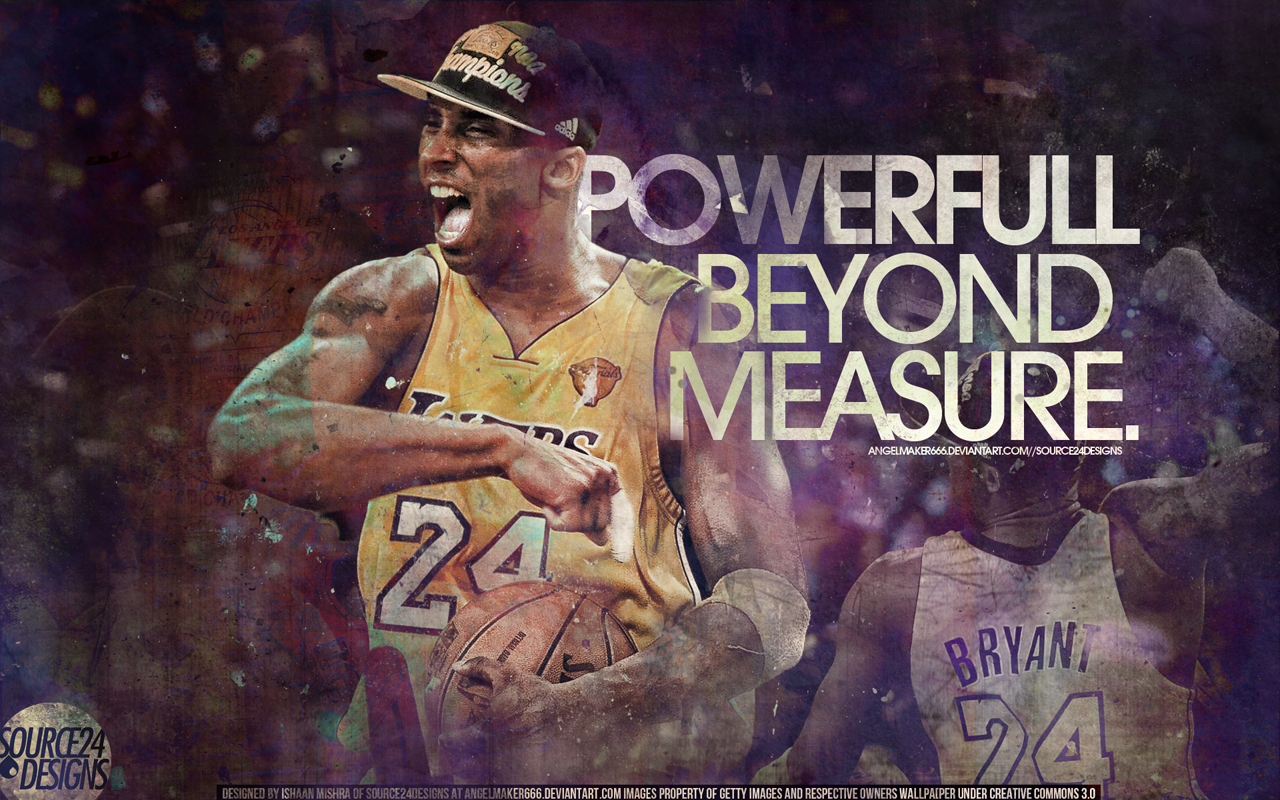 Kobe Bryant Powerful Beyond Measure HD Wallpaper - Streetball