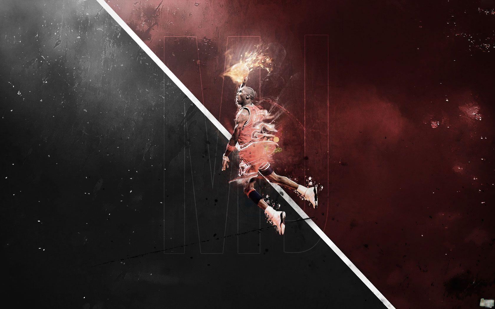 Michael Jordan Bulls Dunk 1680×1050 Wallpaper | Basketball ...