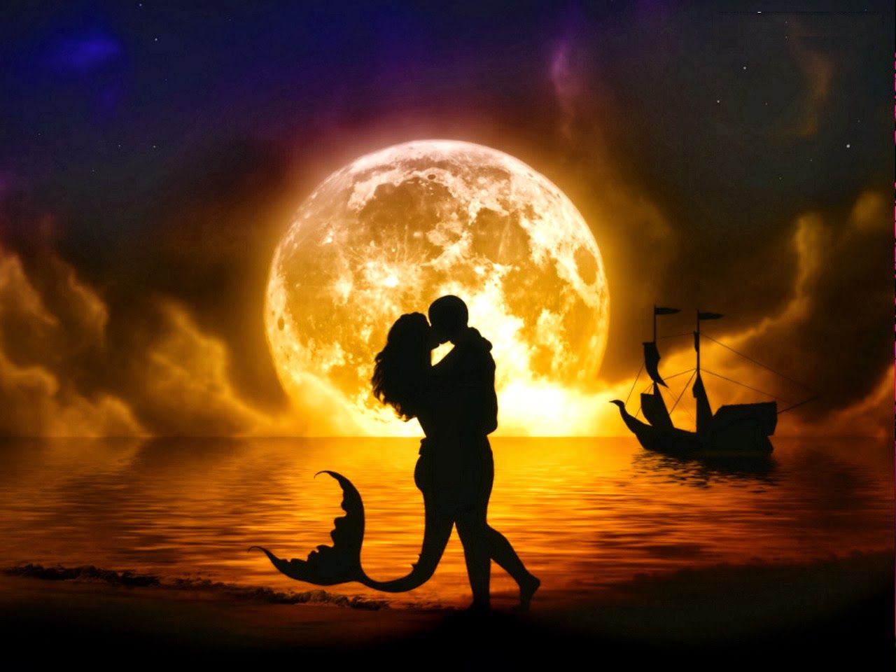 Romantic Love Pictures for her - Hug and Kiss, Couples Dance in ...