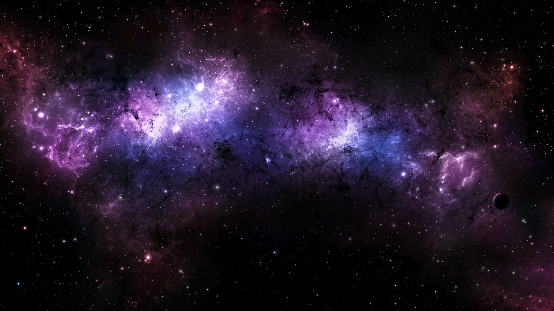 Tumblr Colorful Galaxy with Planets Wallpaper - Pics