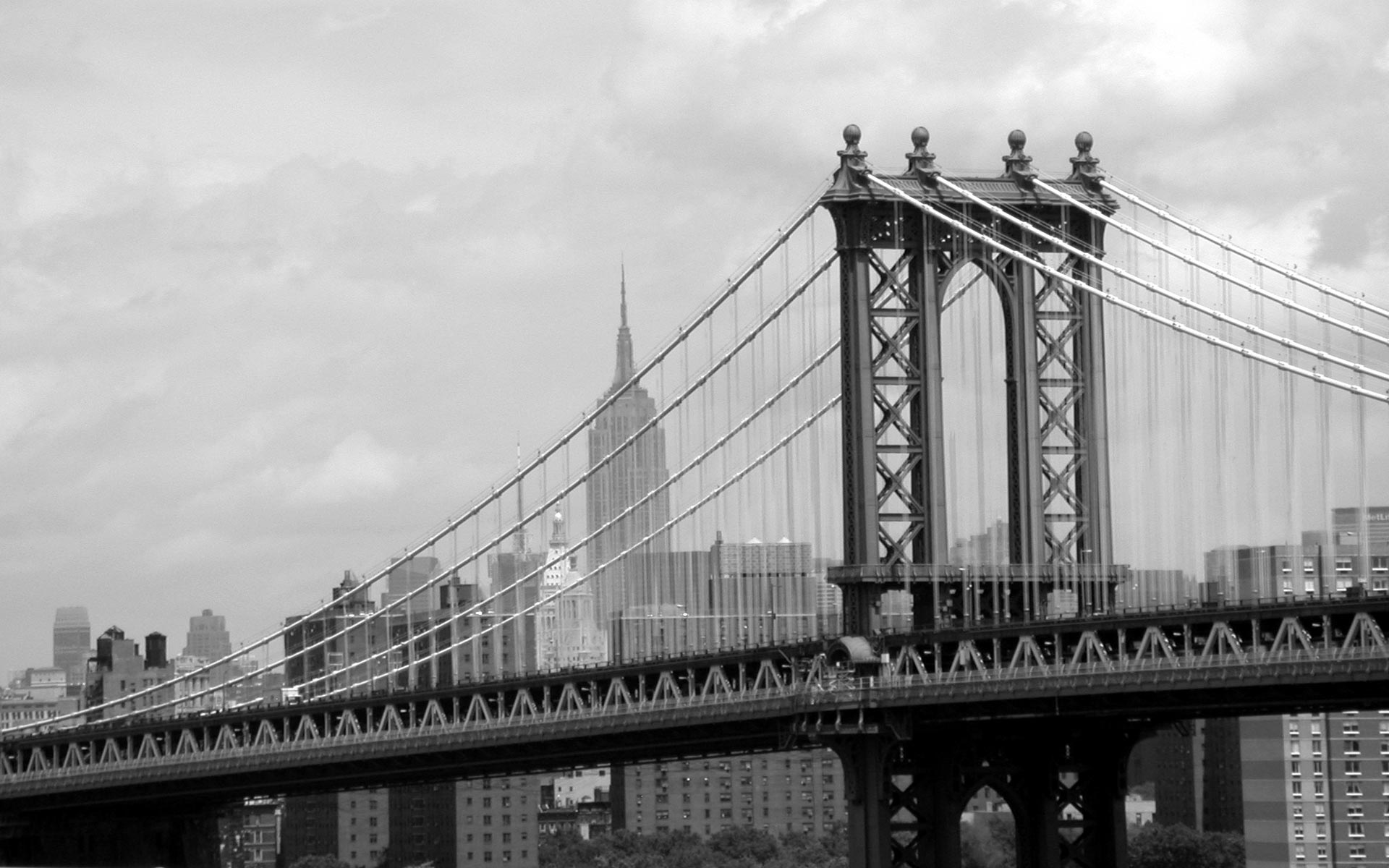 Manhattan Bridge, New York, USA 1920x1200 wallpapers download ...