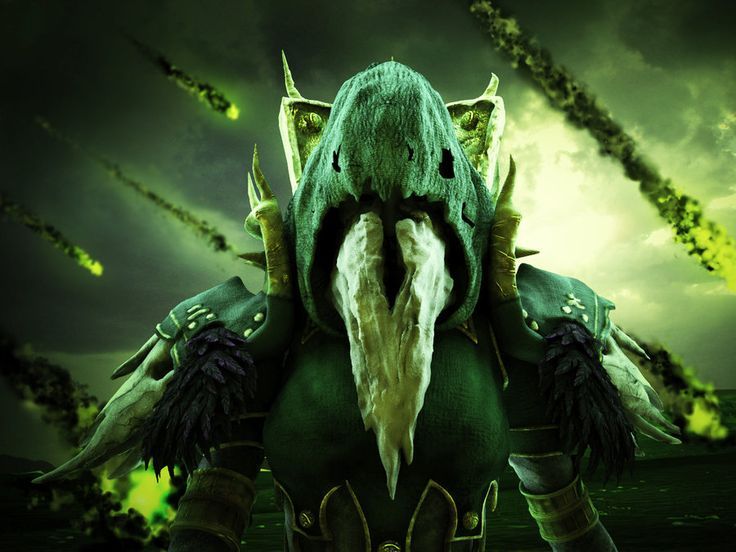Green fire warlock wallpaper World of Warcraft Pinterest