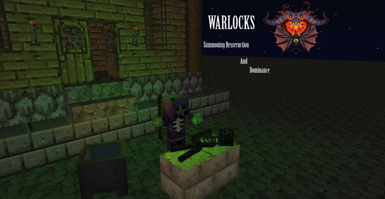 Minecraft Wallpaper Warlock Resurrection world of Warcraft