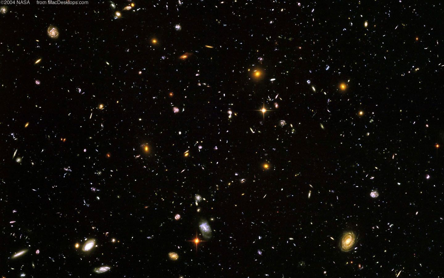 Hubble deep field image outer space wallpaper - High resolution