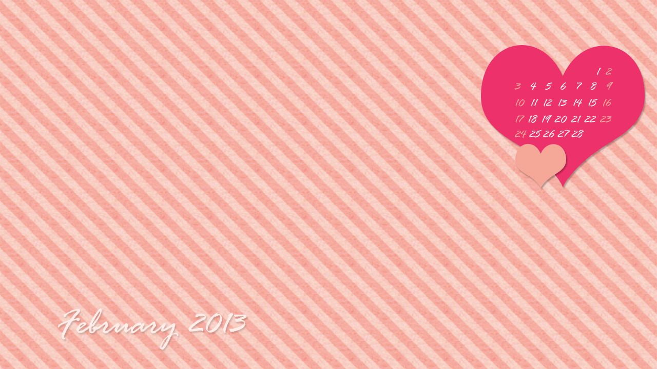 February Valentines Day Desktop Wallpaper, iPad Wallpaper ...