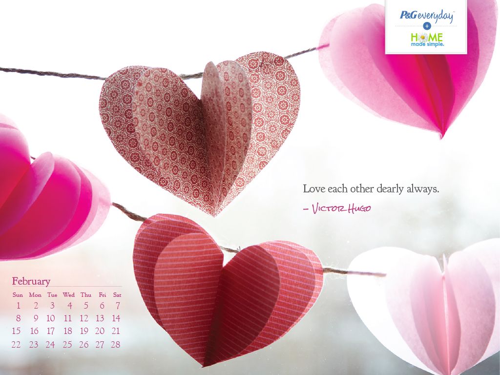 2015 Words to Live By Calendar P&G everyday P&G Everyday