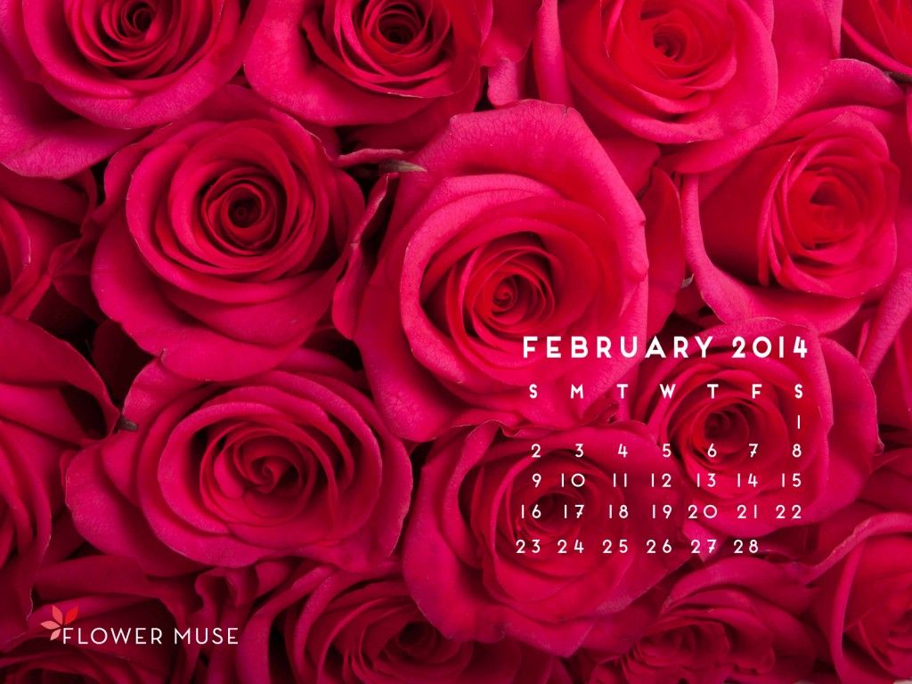 February 2014 Calendar | Flower Muse Blog