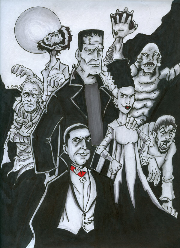 Classic Universal Monsters by DanShive on DeviantArt