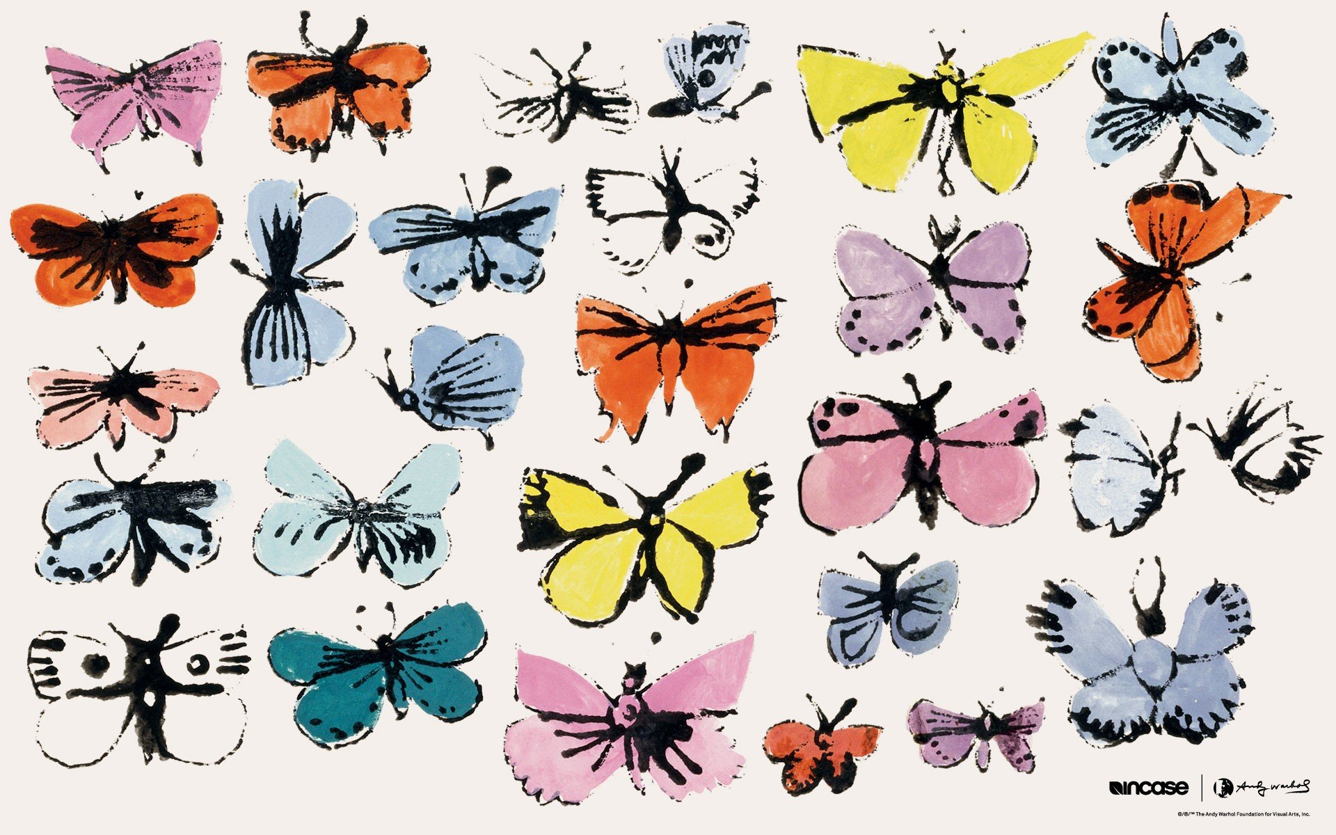 Andy Warhol Incase butterflies wallpaper | 1920x1200 | 288403 ...