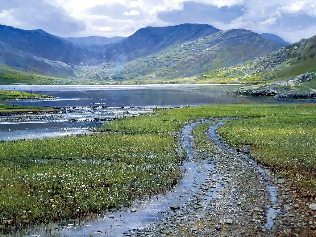 Lake in Ireland free desktop background - free wallpaper image