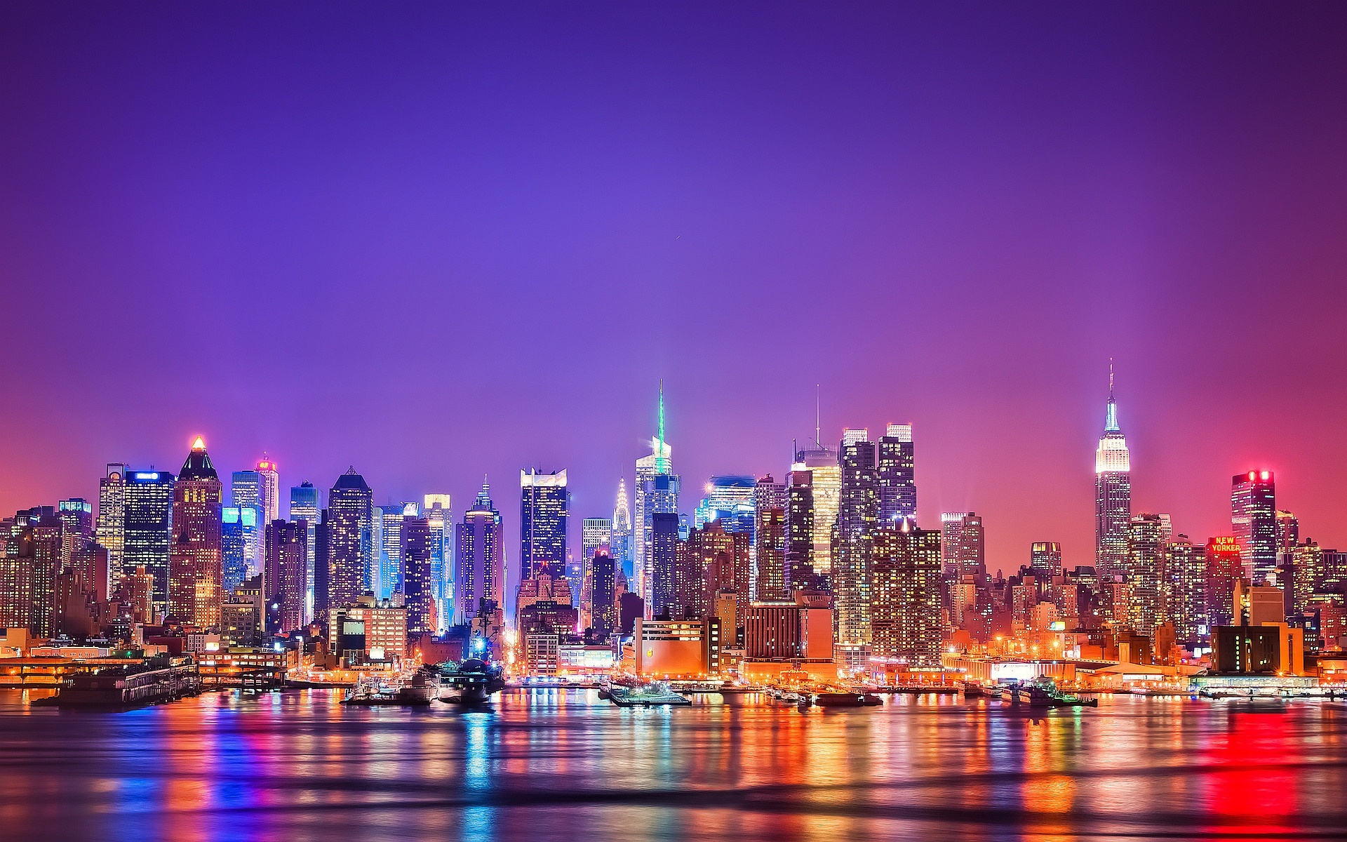 1920x1200 Colorful New York City Wallpaper