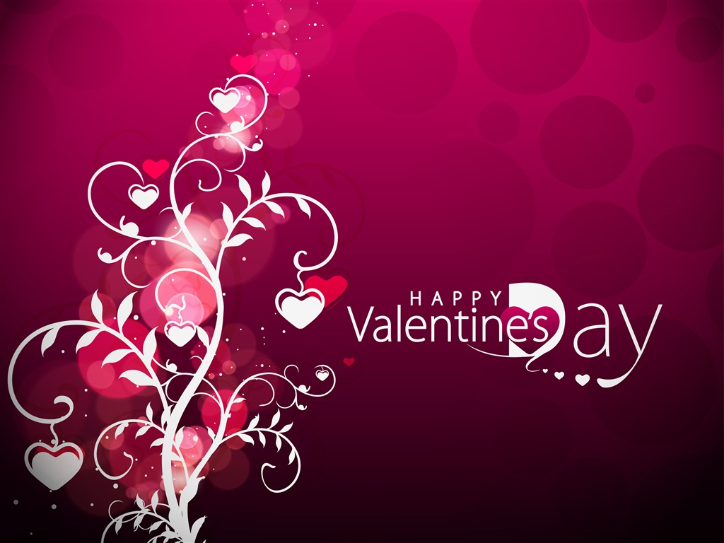Vector Valentine's Day hearts Wallpaper | 1024x768 resolution ...