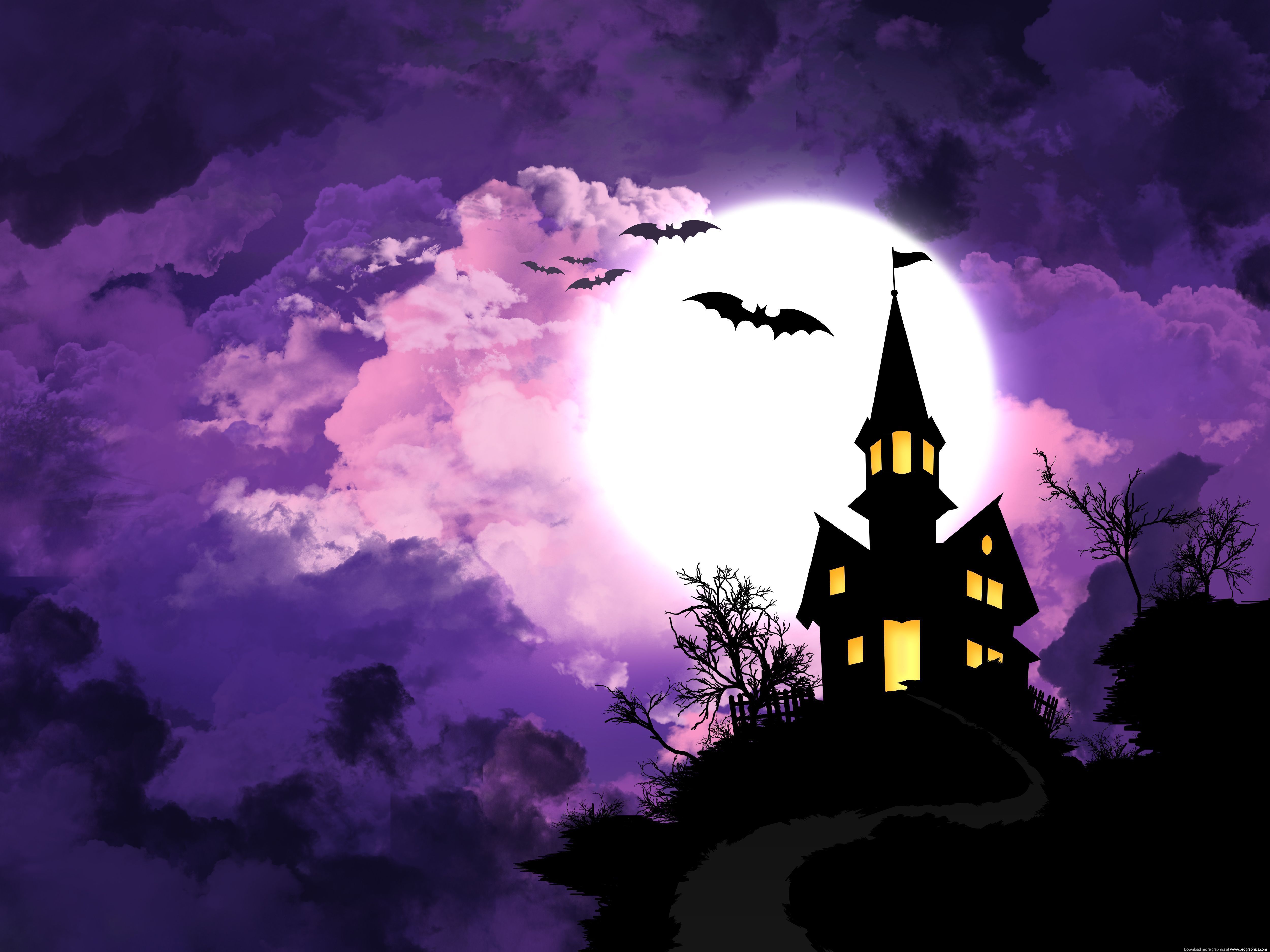 Halloween background PSDGraphics